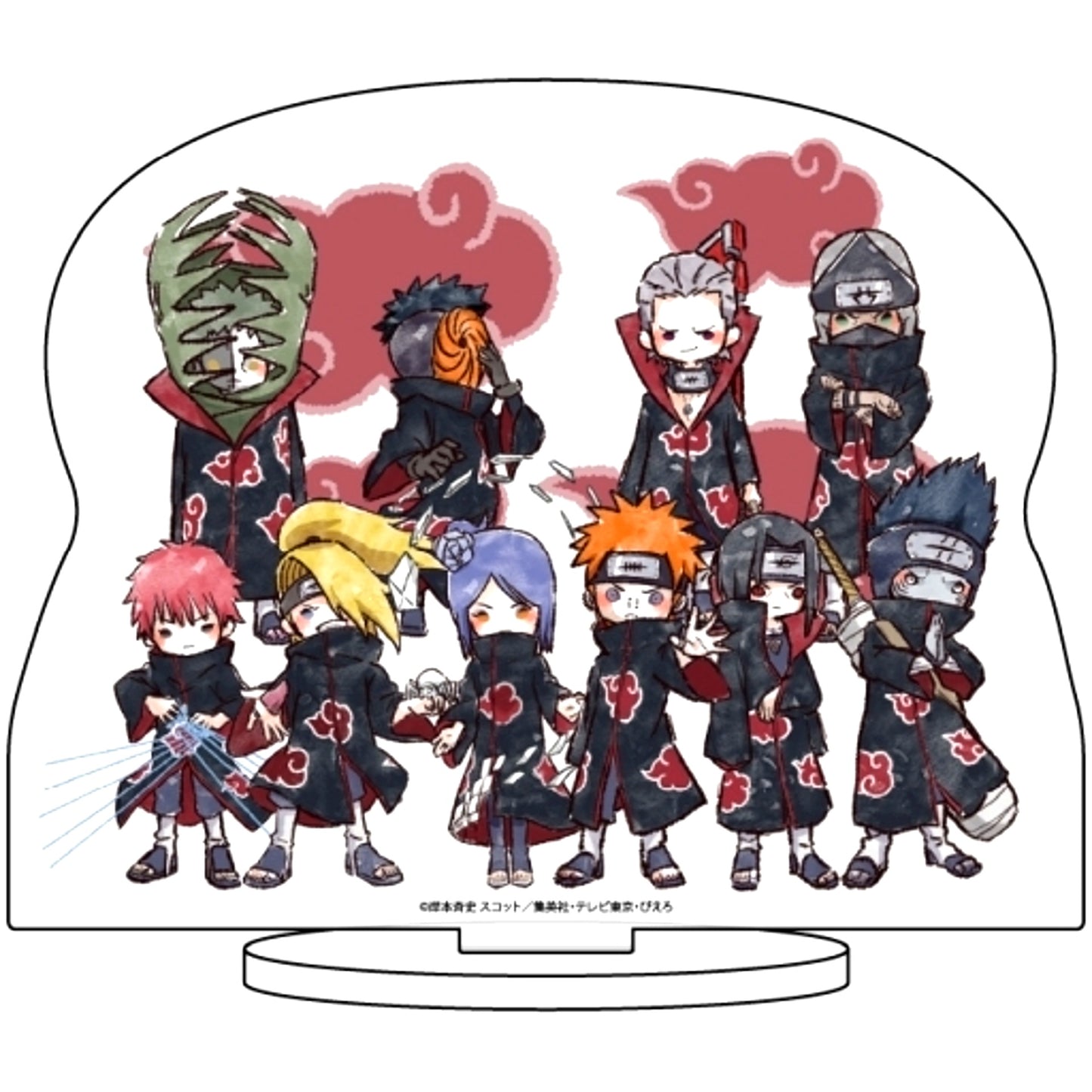 Akatsuki 10 GraffArt Acrylic Figure Naruto Shippuden [USED]