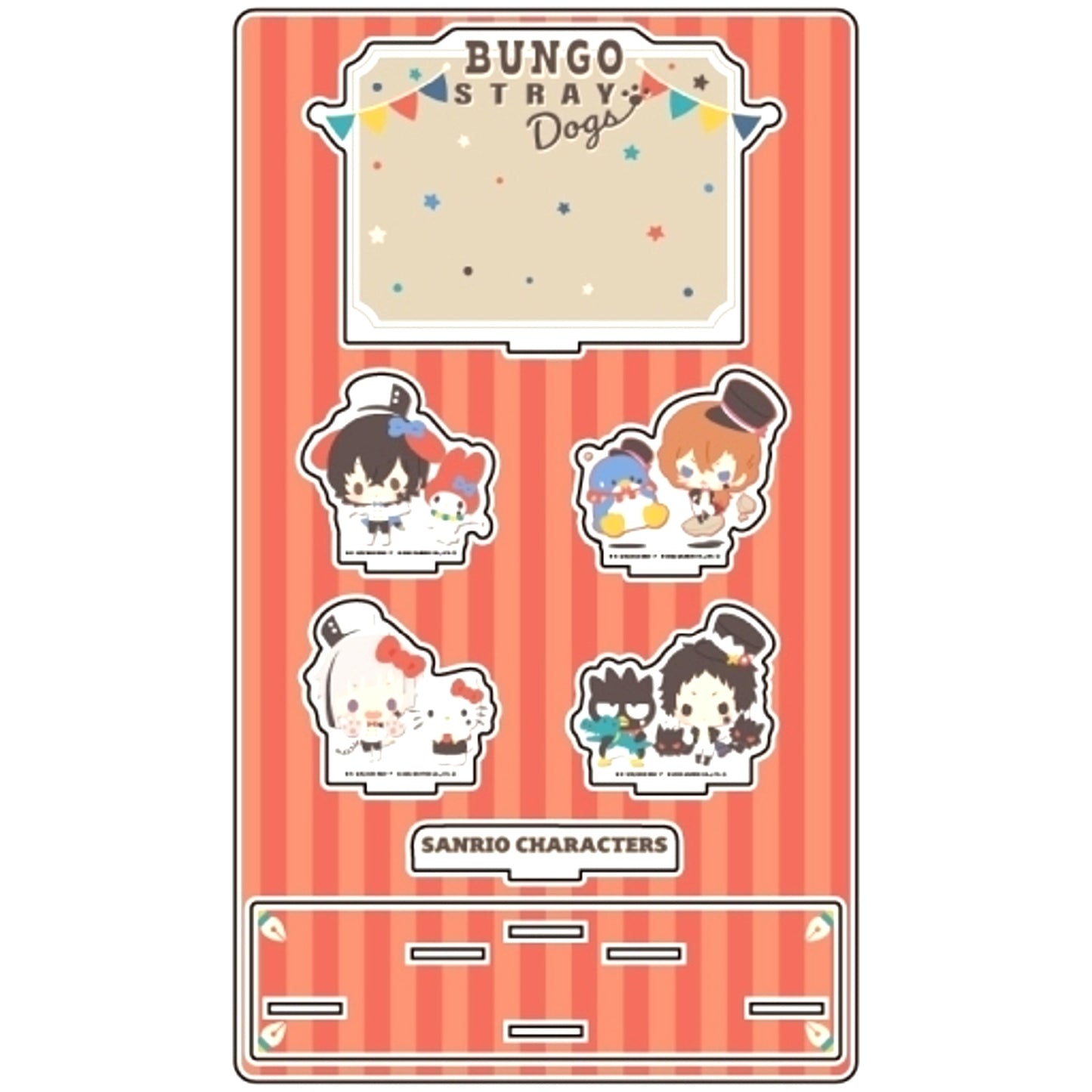 Parallel Design 01 Bungo Stray Dogs x Sanrio Characters Premium Acrylic Diorama Plate [USED]