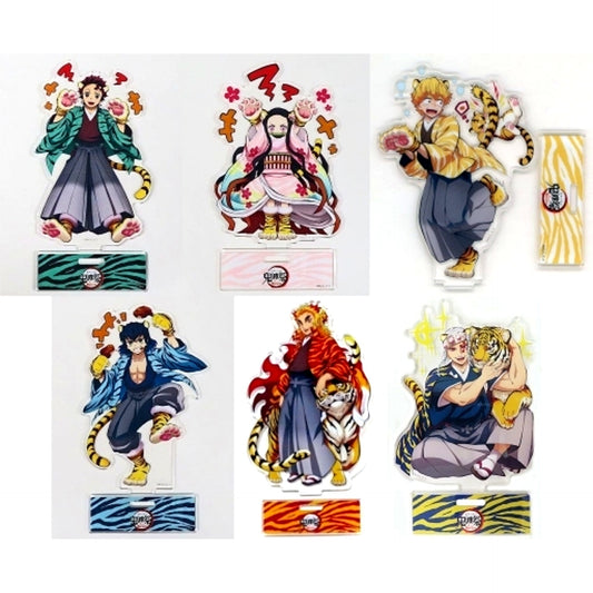 Set of 6 Random Acrylic Stand Demon Slayer: Kimetsu no Yaiba Kimetsu Festival Anime 3rd Anniversary Year of the Tiger [USED]