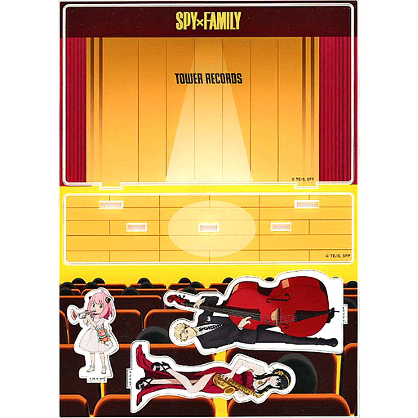 Yor & Anya & Loid SPY x FAMILY x TOWER RECORDS Acrylic Diorama [USED]