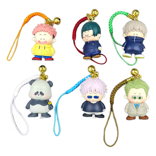 Satoru Gojo & Others Jujutsu Kaisen All 6 Types Set Fancy Characters Netsuke Mascot 2 [USED]