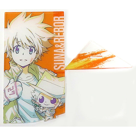 Tsunayoshi Sawada & Reborn Katekyo Hitman Reborn! FIGHT IT OUT A-1 Prize Hikokuji ONLINE Card Acrylic Stand [USED]