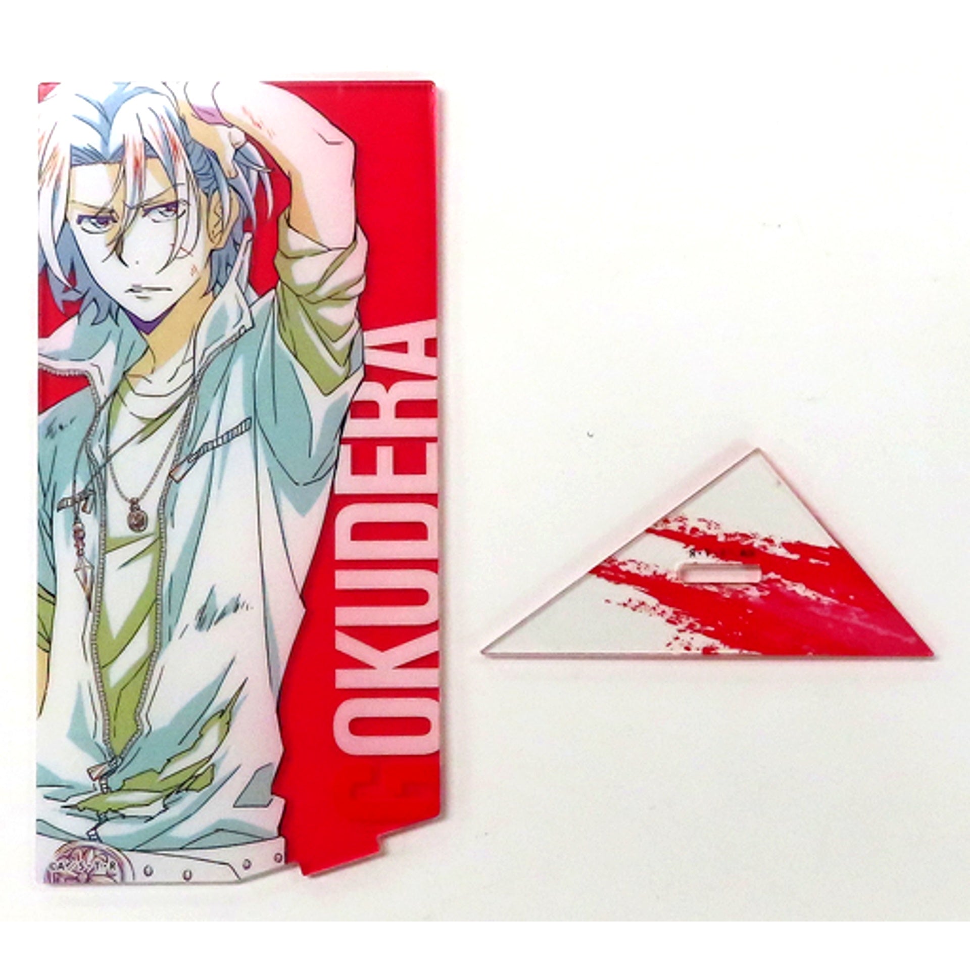Hayato Gokudera Katekyo Hitman Reborn! FIGHT IT OUT A-2 Prize Hikokuji ONLINE Card Acrylic Stand [USED]
