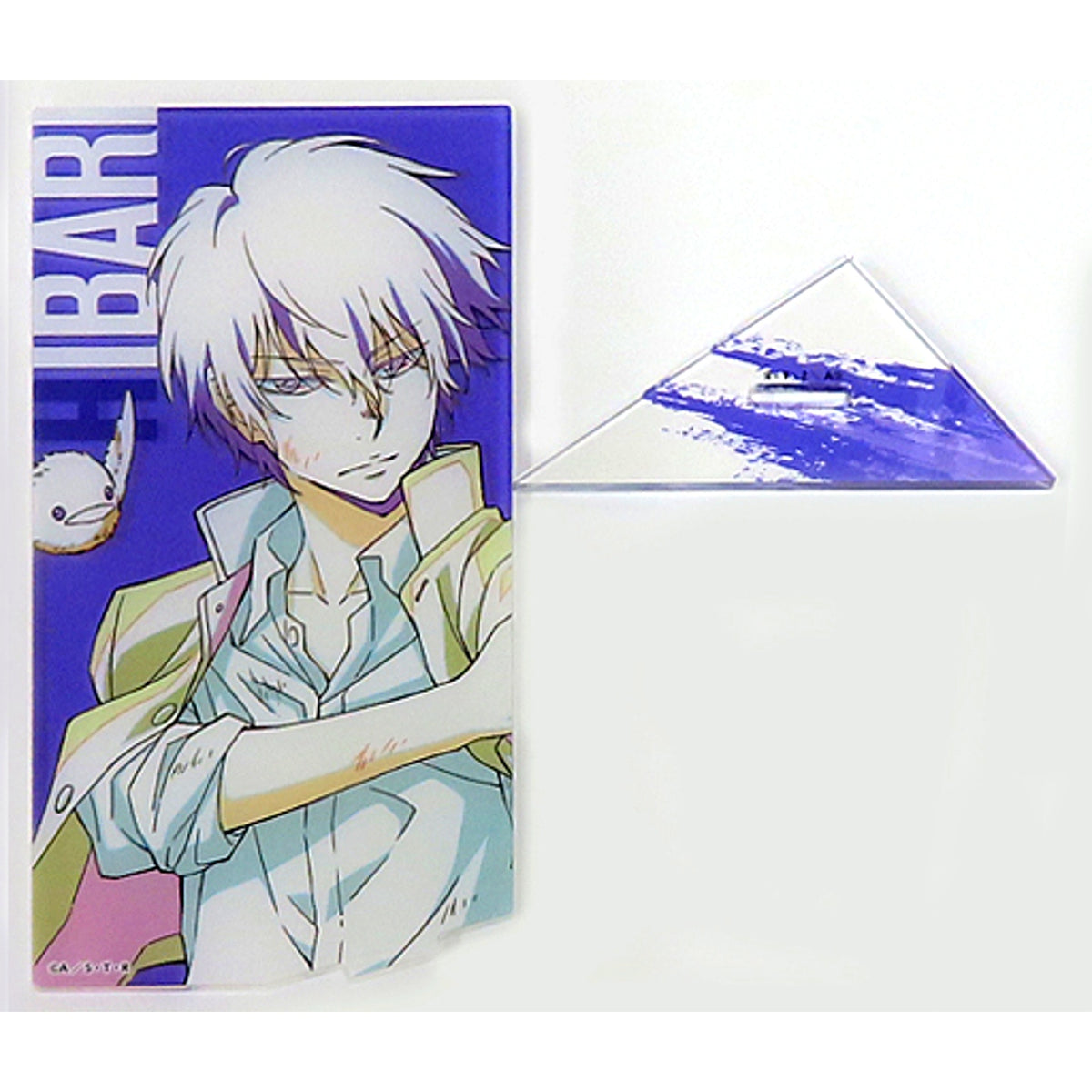 Kyoya Hibari A-4 Prize Hikokuji ONLINE Katekyo Hitman Reborn! FIGHT IT OUT Card Acrylic Stand [USED]