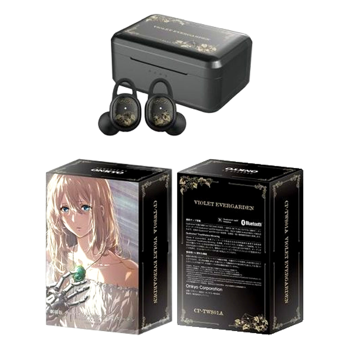 Violet Evergarden Model Violet Evergarden the Movie X Onkyo Wireless Earphones CP-TWS01A Earphones [USED]