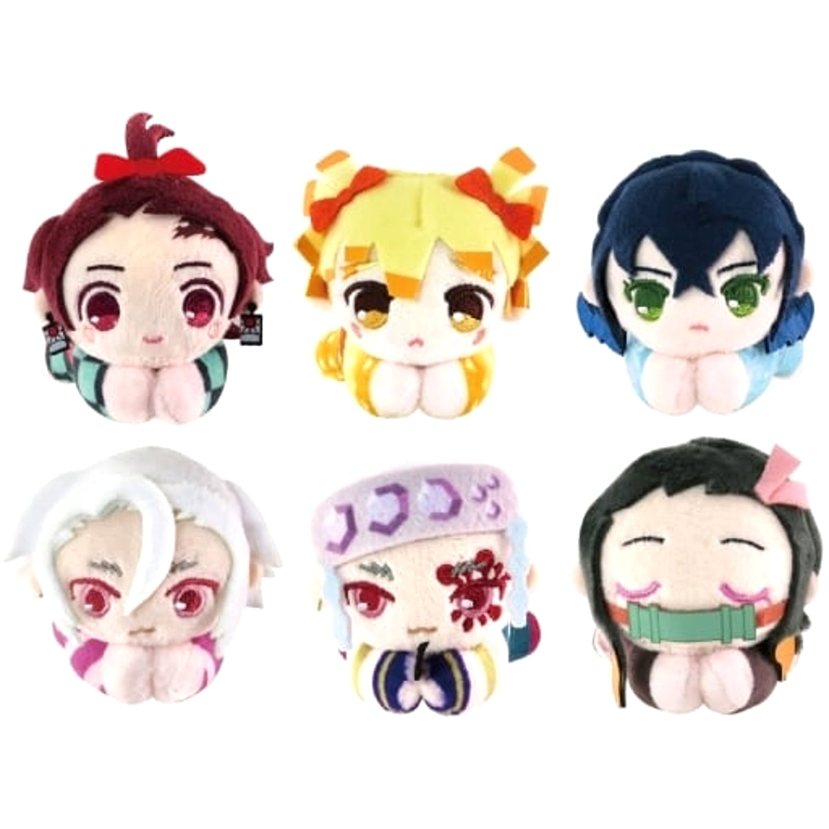 Demon Slayer: Kimetsu no Yaiba Tengen Uzui & Others Hagu Chara Collection 7 All 6 Types Set Keychains [USED]