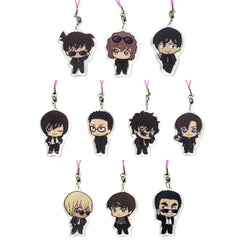 Detective Conan Conan Edogawa & Others All 10 Types Set Sega Lucky Kuji Secret Suit Collection Acrylic Strap Prize K [USED]