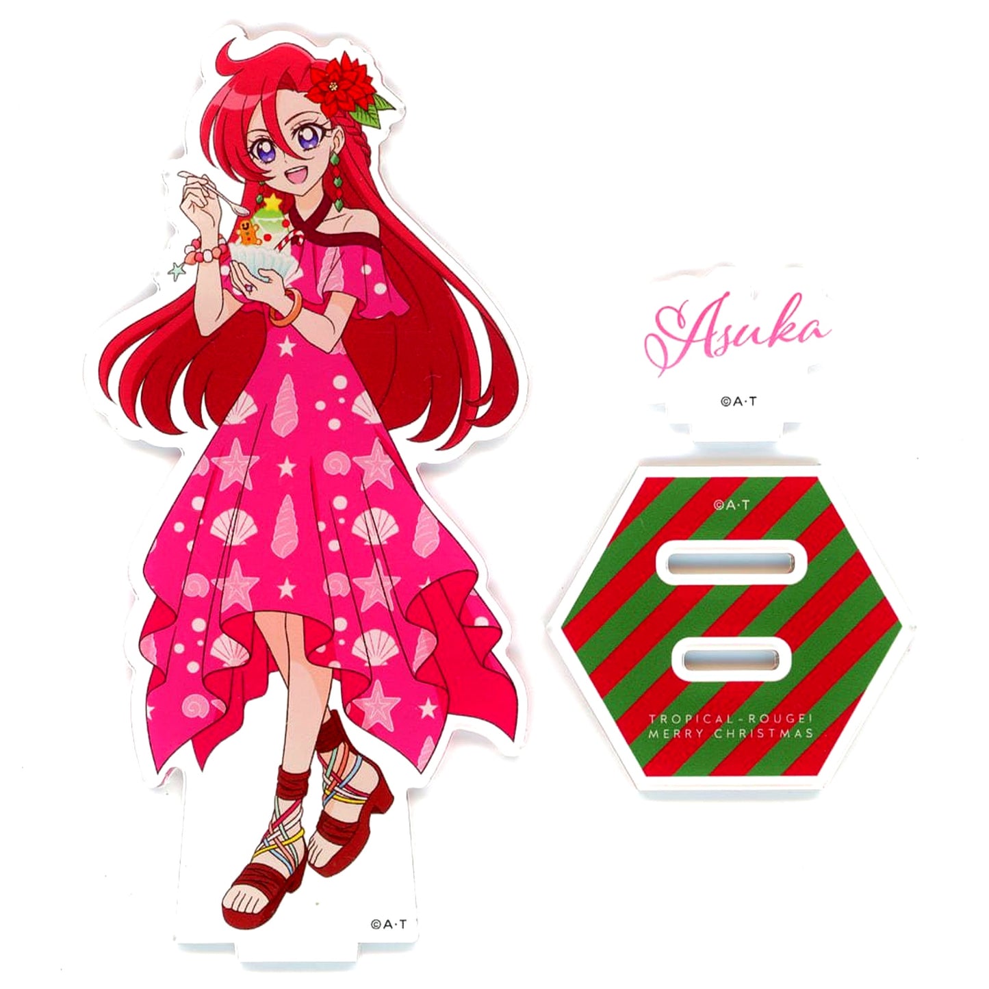 Asuka Takizawa Tropical-Rouge! Precure Tropical-Rouge! MERRY CHRISTMAS Acrylic Stand Pretty Store Limited [USED]