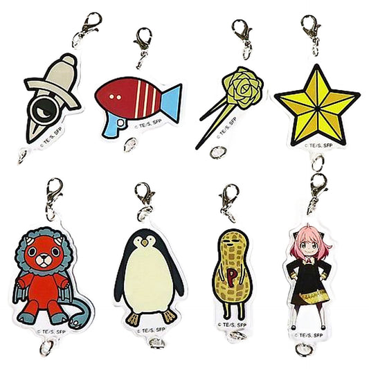Anya Forger, etc. SPY x FAMILY Linked Acrylic Charm Collection All 8 Types Set Charm [USED]