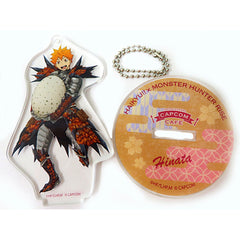 Shouyou Hinata CAPCOM CAFE x Haikyu!! x Monster Hunter Rise Trading Acrylic Stand Keychain [USED]