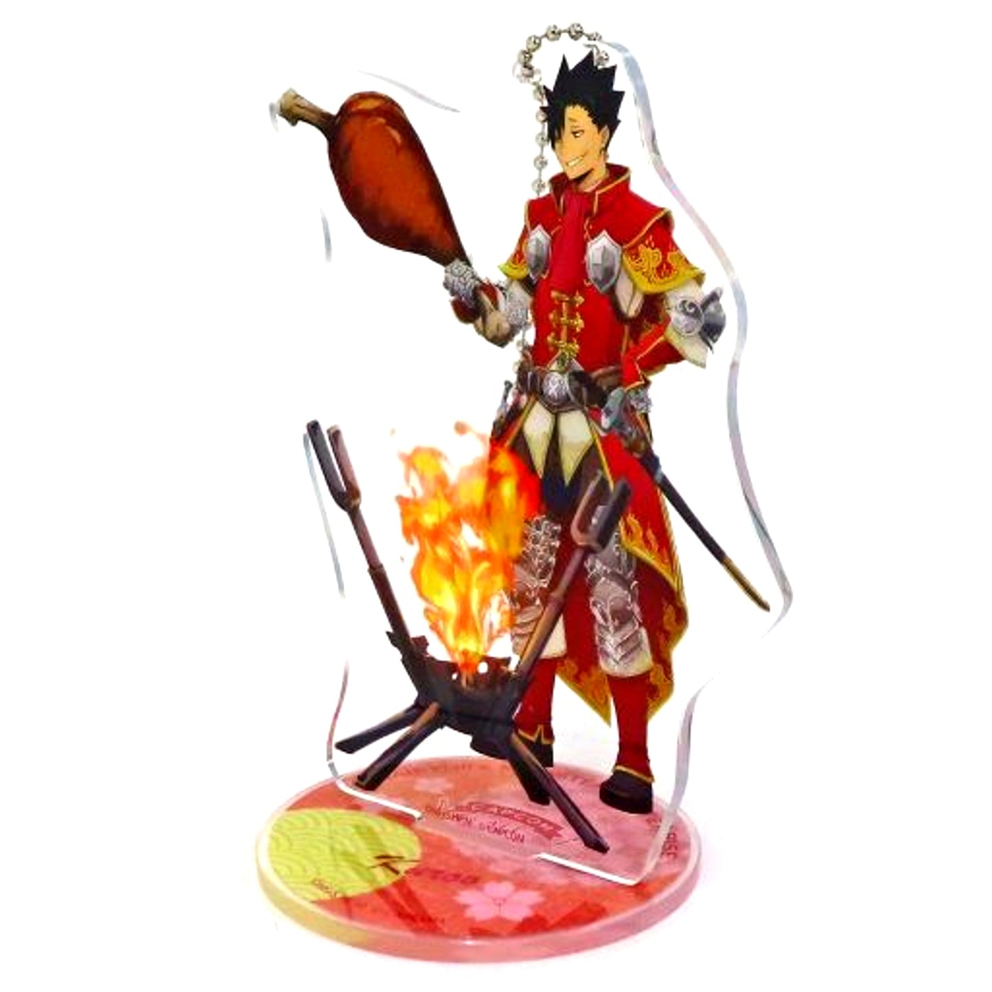 Tetsuro Kuroo Capcom Cafe Haikyu!! Monster Hunter Rise Trading Acrylic Stand Keychain [USED]