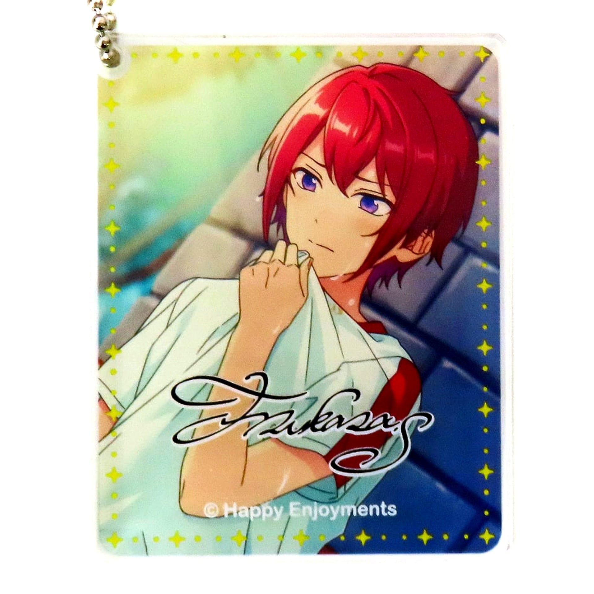 Tsukasa Suou Ensemble Stars! x animate cafe operated by Youme cafe Trading Acrylic Plate Keychain Group B Overseas Exclusive [USED]