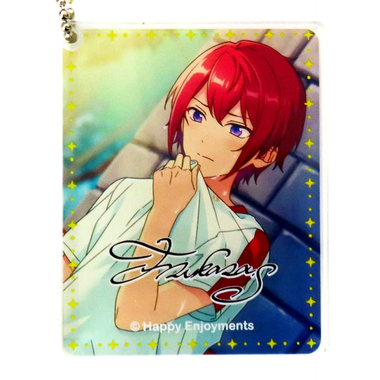 Tsukasa Suou Ensemble Stars! x animate cafe operated by Youme cafe Trading Acrylic Plate Keychain Group B Overseas Exclusive [USED]