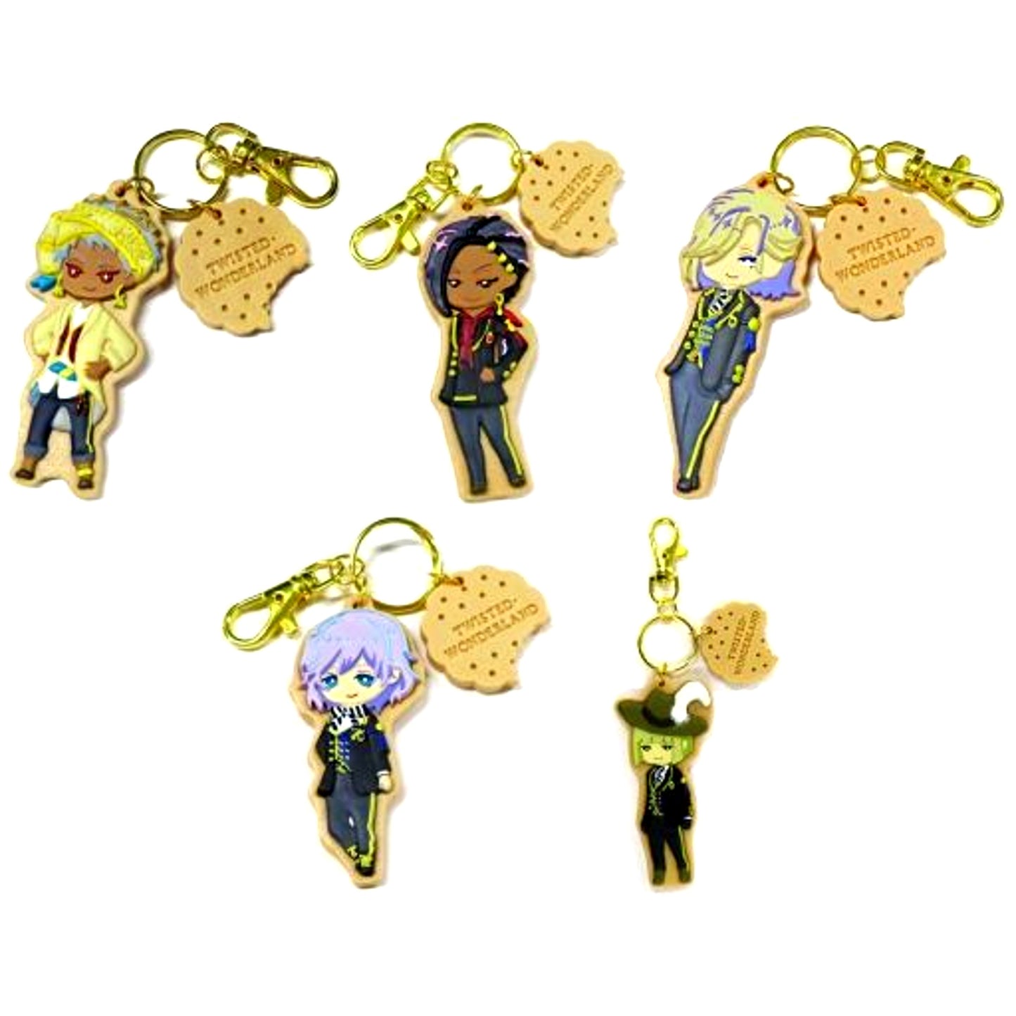 Set of 5 Disney Twisted-Wonderland Icing Cookie Style Charm Vol.3 [USED]