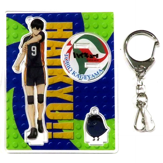 Tobio Kageyama Haikyu!! x JUMP SHOP Acrylic Stand Keychain Karasuno High Volleyball Club Experience Enrollment Session Goods [USED]