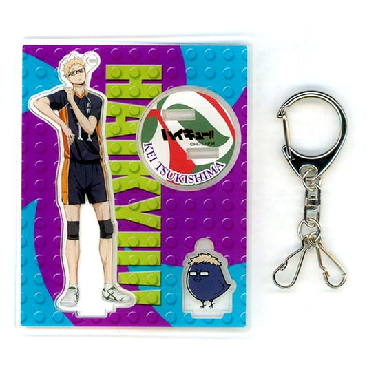 Kei Tsukishima Haikyu!! x JUMP SHOP Acrylic Stand Keychain Karasuno High Volleyball Club Experience Enrollment Session Goods [USED]