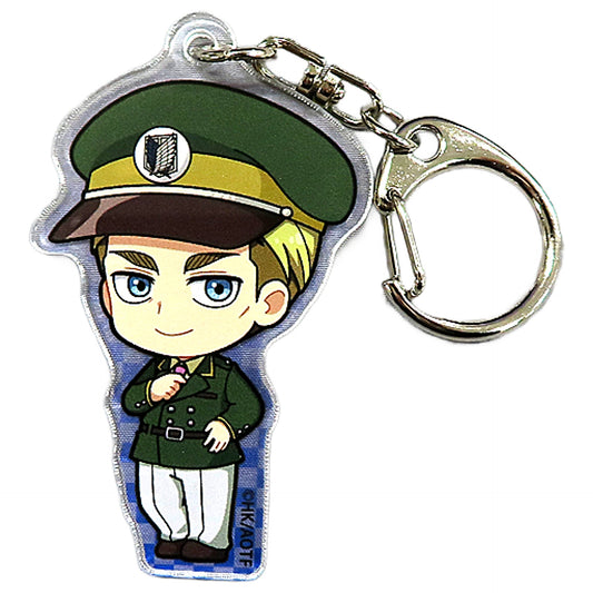 Erwin Smith Playing with Trains Attack on Titan Acrylic Key Chain TBS Limited Key Chain [USED]