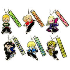 Tokyo Revengers Chifuyu Matsuno & Others Trading Acrylic Keychains China Ver. Mini Character All 6 Types Set Keychains [USED]