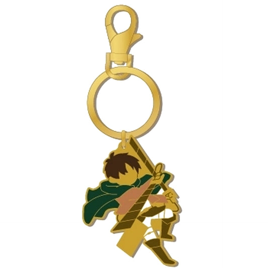 Eren Yeager Attack on Titan Stained Glass Style Keychain [USED]