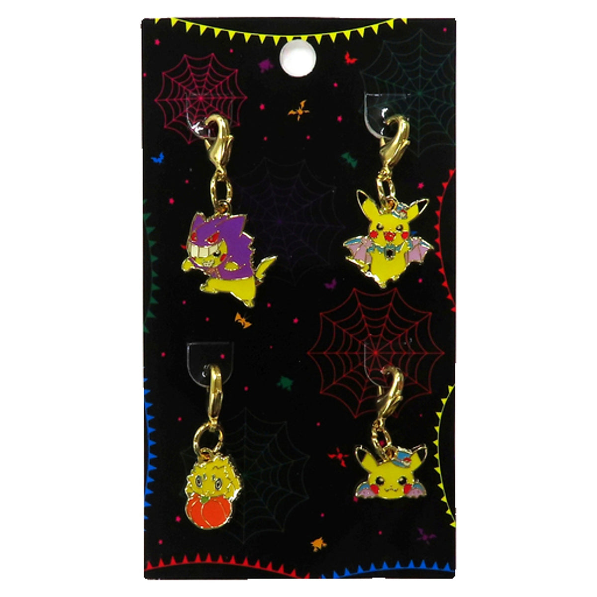 Pikachu, etc. Pokemon Halloween Parade 2015 Metal Charm Set Pokemon Center Limited Set of 4 Charm [USED]