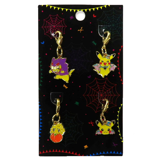 Pikachu, etc. Pokemon Halloween Parade 2015 Metal Charm Set Pokemon Center Limited Set of 4 Charm [USED]