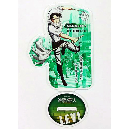 Levi Ackerman Cleaning Ver. Attack on Titan Advance to Shibuya! Acrylic Stand POP UP SHOP in MAGNET by SHIBUYA109 [USED]