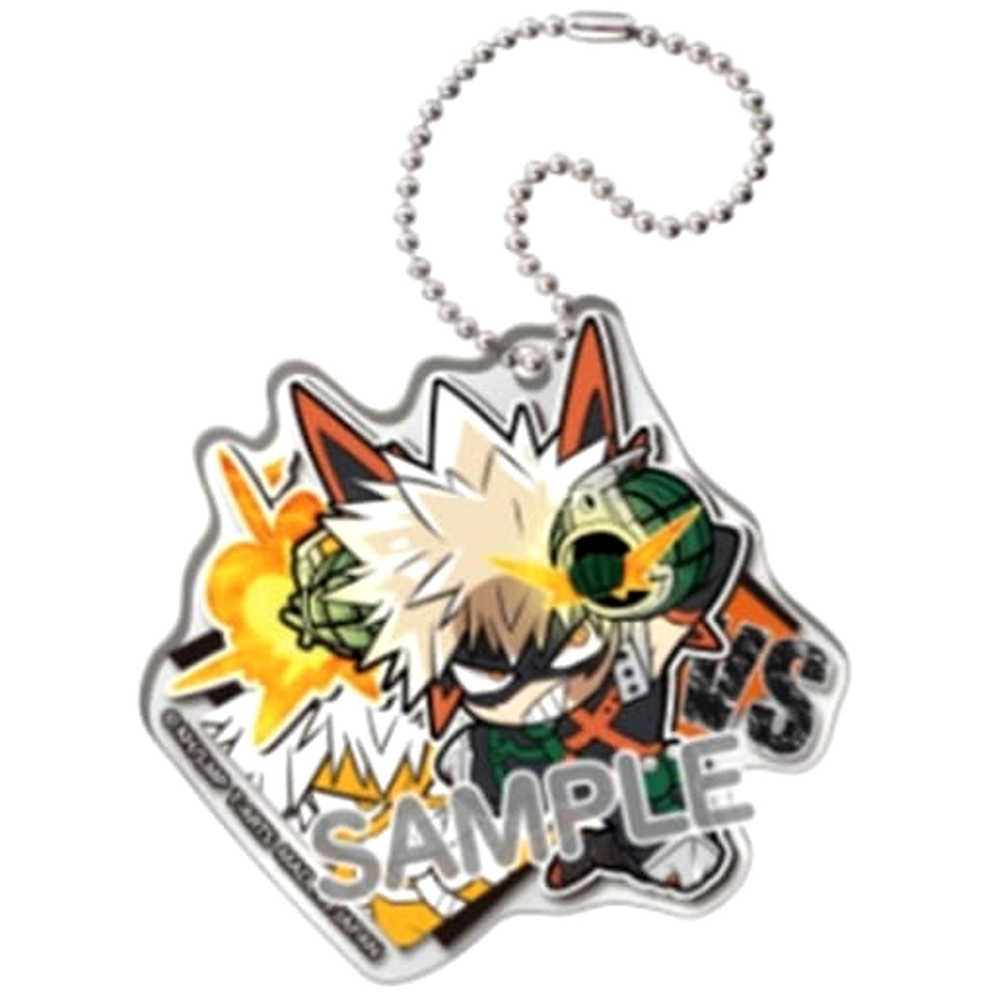 My Hero Academia Katsuki Bakugo Pita! Deformed Hero VS Villain Acrylic Keychain Keychains [USED]