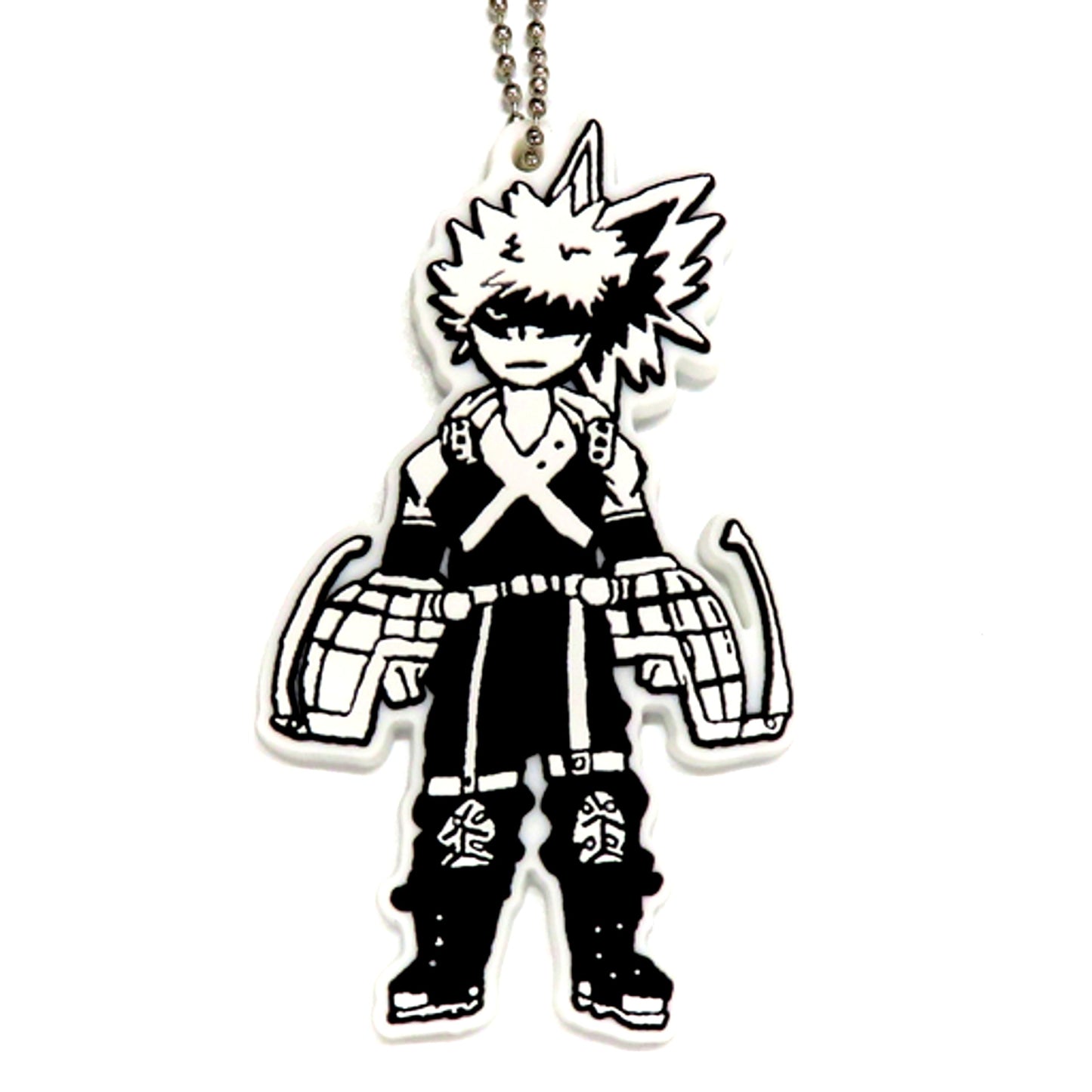 Katsuki Bakugo Prize F My Hero Academia Begin the HERO! Ichiban Kuji Deku's Hero Rubber Keychain [USED]