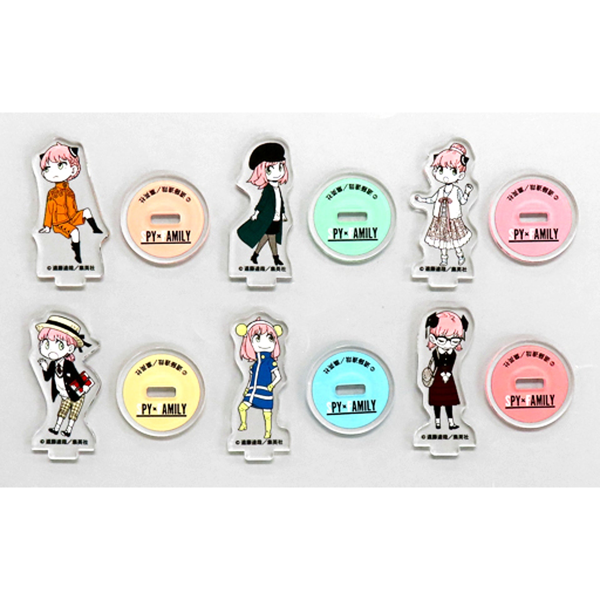 Set of 6 SPY x FAMILY Acrylic Stand Puchitto Collection [USED]