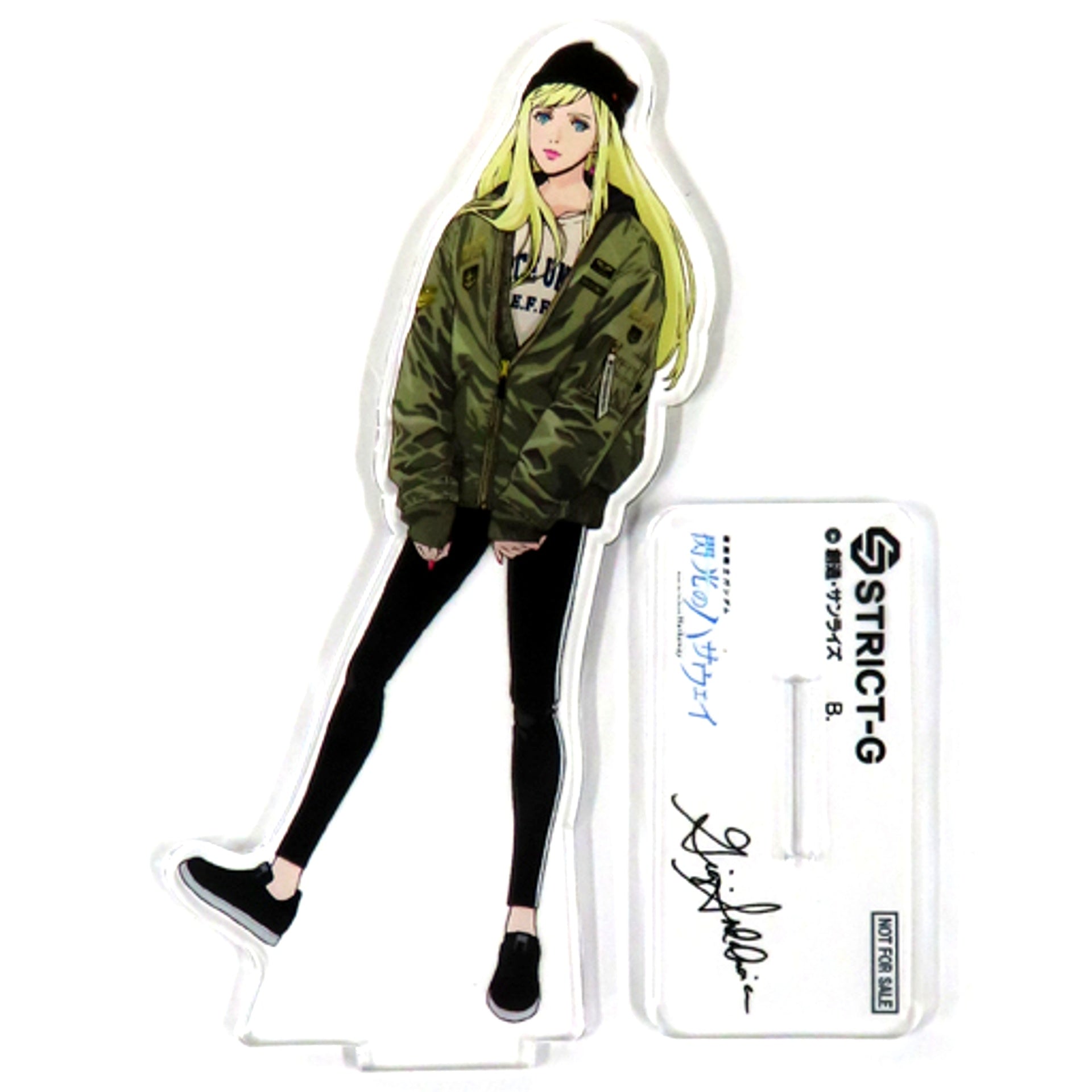 Gigi Andalucia Mobile Suit Gundam Hathaway x STRICT-G x ALPHA INDUSTRIES Purchase Bonus Acrylic Stand [USED]