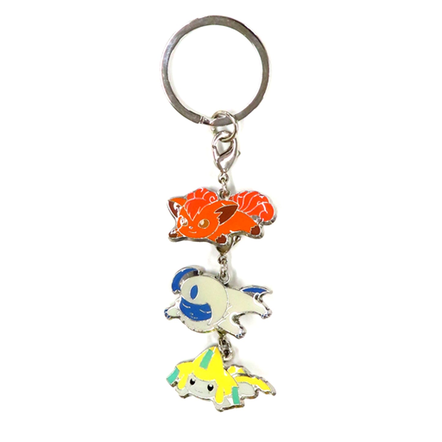 Vulpix & Absol & Jirachi Pokemon Kuttari 3-piece Keychain Pokemon Center Limited [USED]