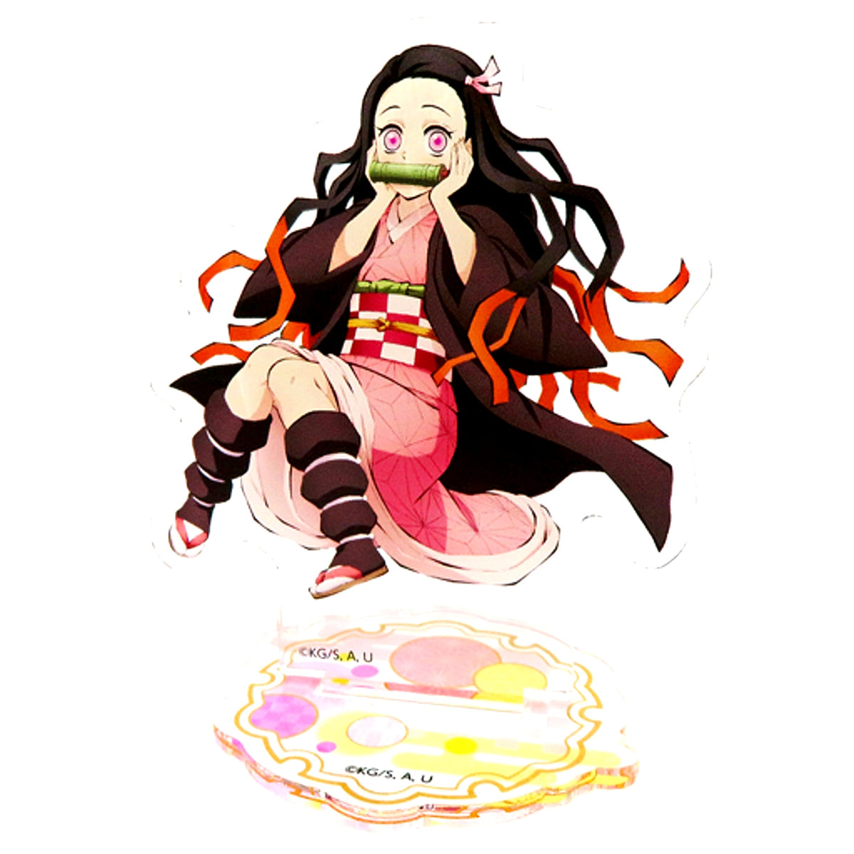 Nezuko Kamado Demon Slayer Total Concentration Exhibition Mugen Train Arc & Entertainment District Arc Acrylic Mascot Stand [USED]