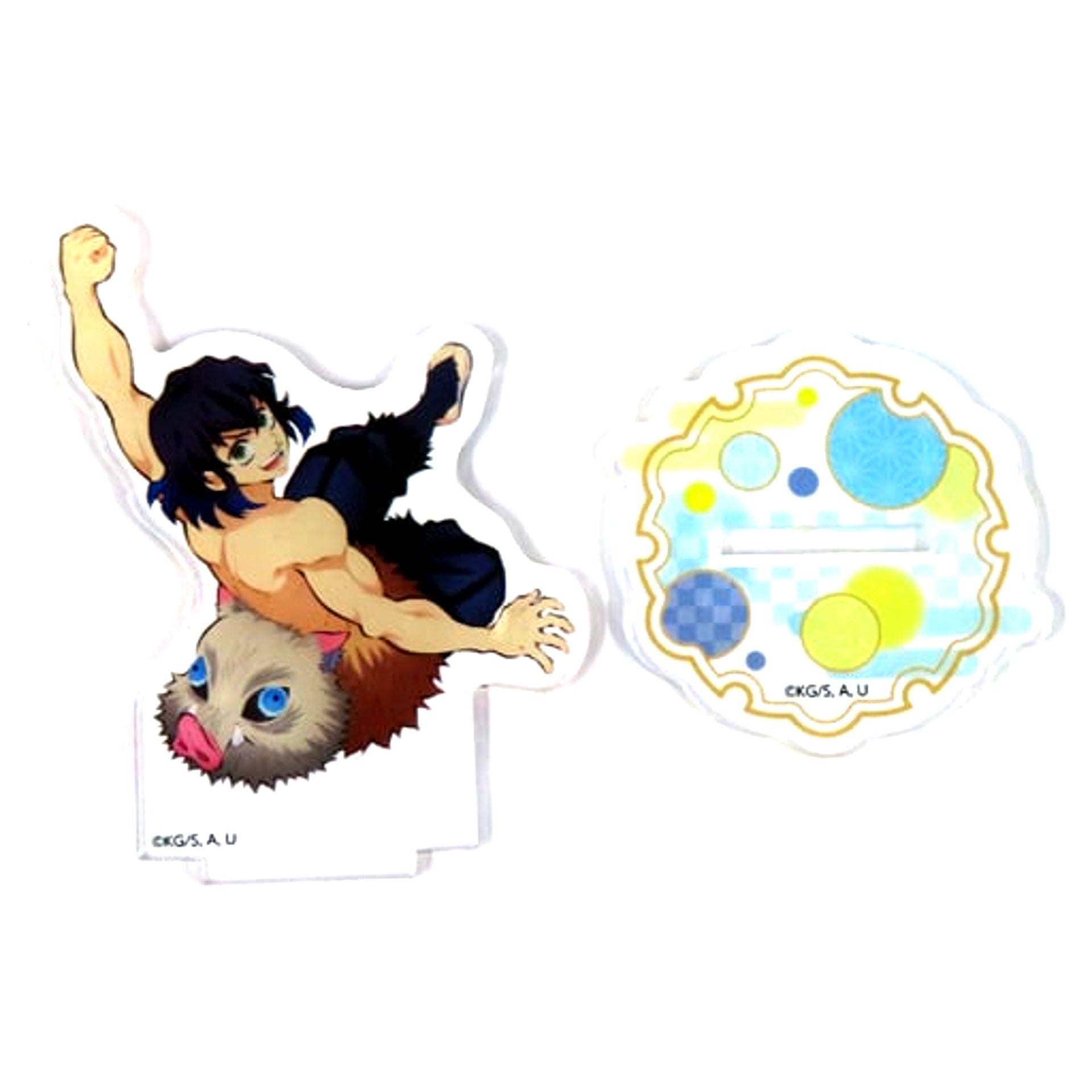 Inosuke Hashibira Acrylic Mascot - Acrylic Stand Demon Slayer: Kimetsu no Yaiba Total Concentration Exhibition - Mugen Train Arc / Entertainment District Arc - [USED]