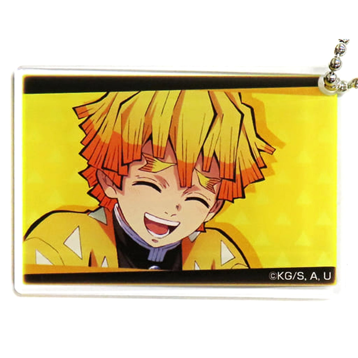 Demon Slayer: Kimetsu no Yaiba Total Concentration Exhibition Mugen Train / Entertainment District Zenitsu Agatsuma Close-up Acrylic Plate Acrylic Stands [USED]
