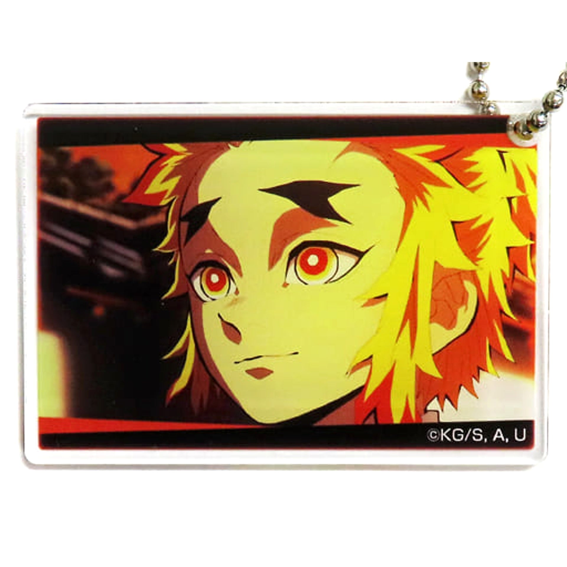 Demon Slayer: Kimetsu no Yaiba Senjuro Rengoku Acrylic Plate Total Concentration Exhibition - Mugen Train Arc / Entertainment District Arc Acrylic Stands [USED]