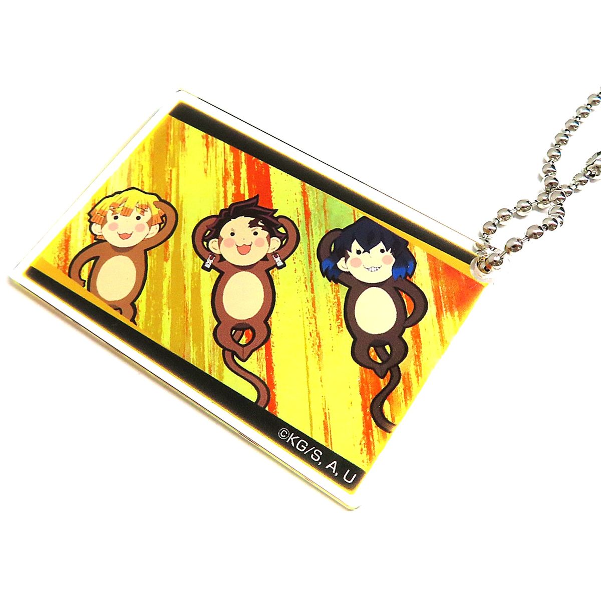 Tanjiro Kamado, Zenitsu Agatsuma & Inosuke Hashibira Demon Slayer: Kimetsu no Yaiba Acrylic Plate Total Concentration Exhibition Mugen Train Arc Entertainment District Arc [USED]