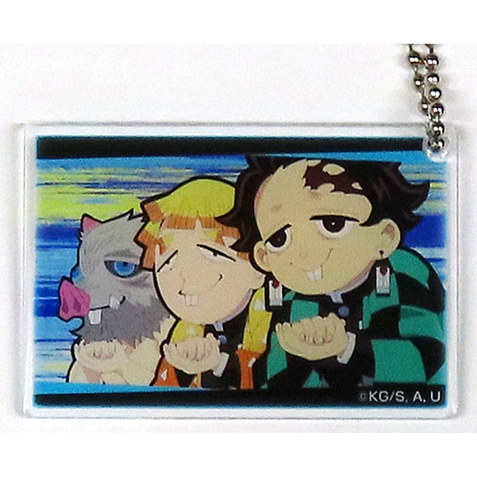 Tanjiro Kamado Zenitsu Agatsuma Inosuke Hashibira Buckteeth Acrylic Plate Demon Slayer: Kimetsu no Yaiba Total Concentration Exhibition Mugen Train Arc and Entertainment District Arc [USED]