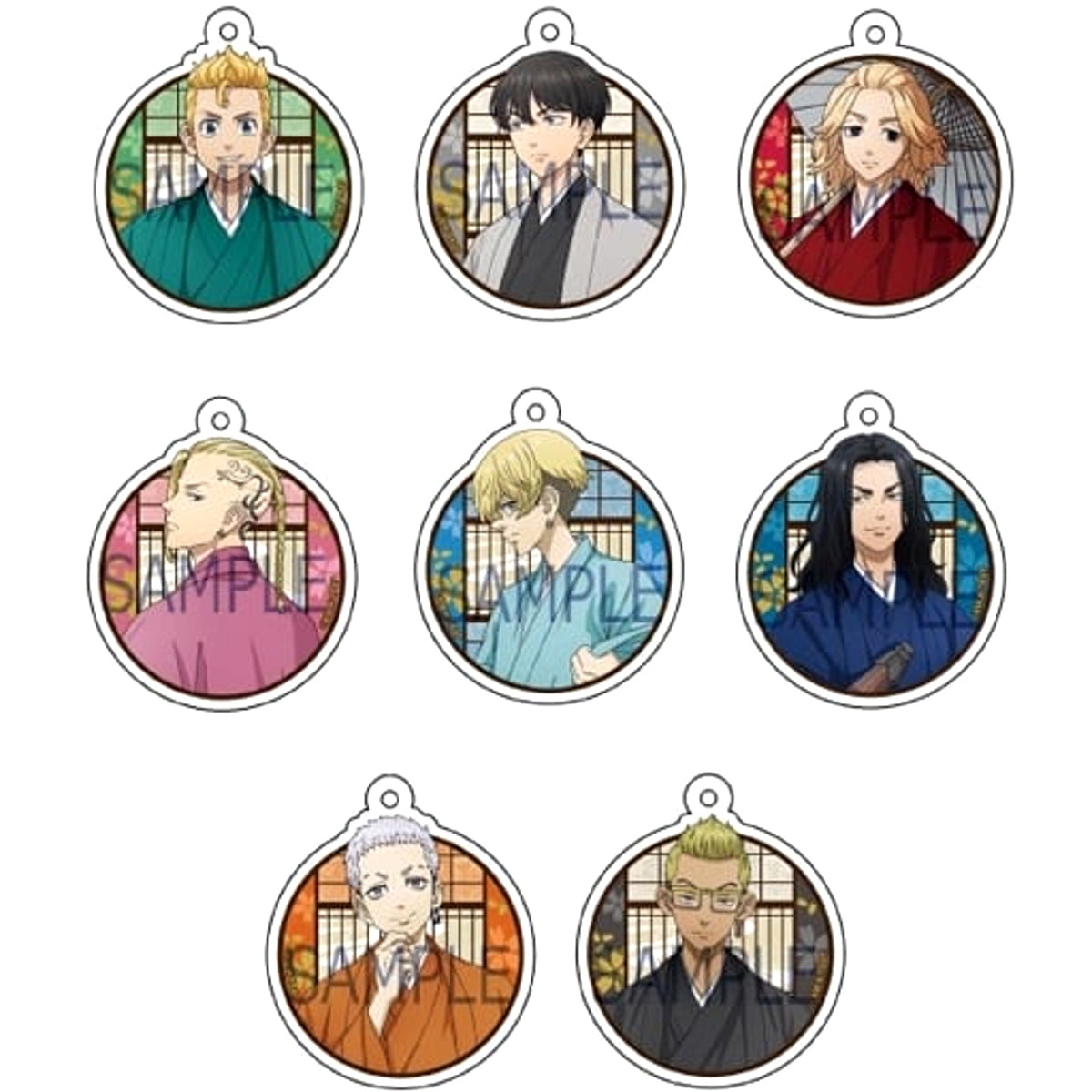Tokyo Revengers Manjiro Sano & Others Acrylic Keychain Collection Japanese Umbrella Series All 8 Types Set Keychains [USED]