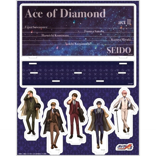 Group Ace of Diamond act II Newly Drawn Illustration Acrylic Diorama [USED]
