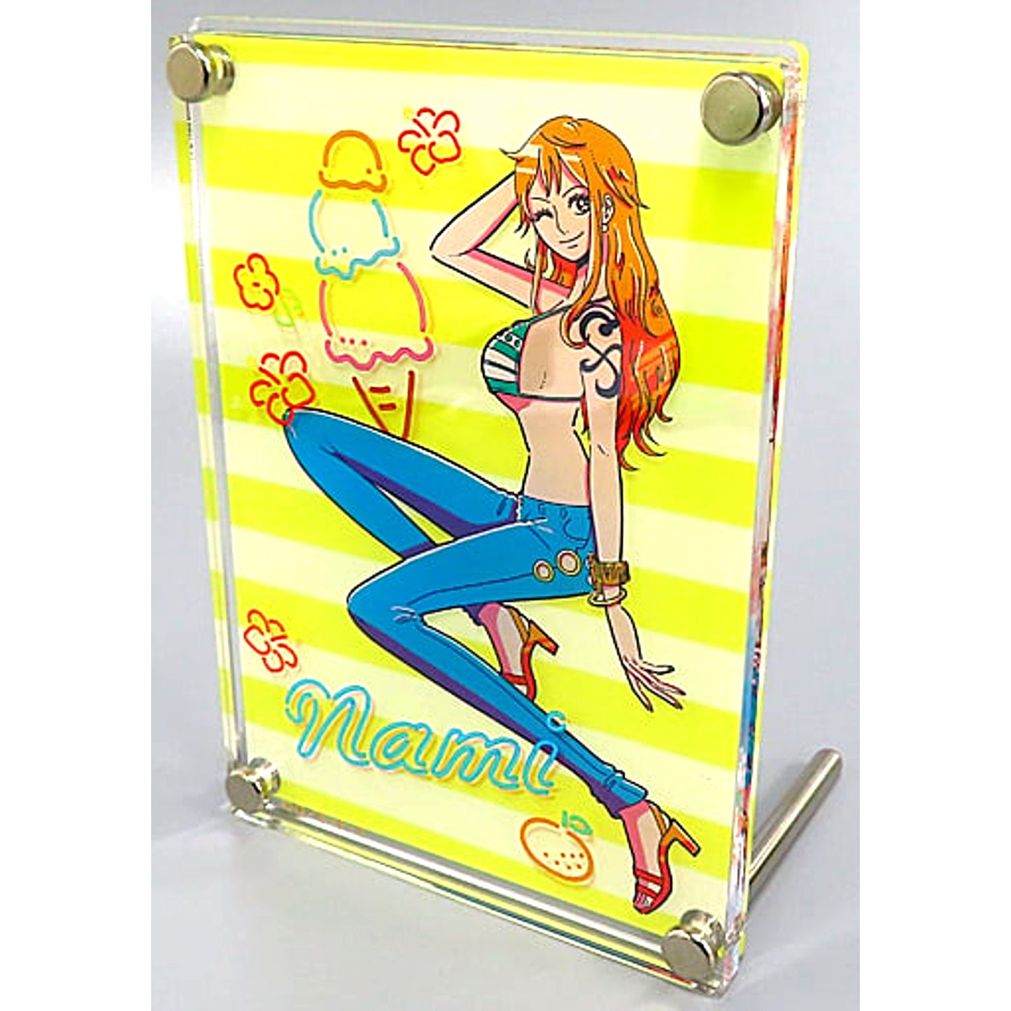 Nami Ice Cream Birthday Acrylic Art Board One Piece Mugiwara Store Limited [USED]