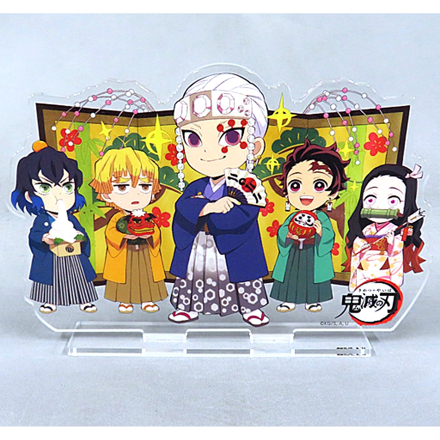 Group Acrylic Stand Demon Slayer x ufotable Cafe x Machi Asobi CAFE New Year Event 2022 [USED]