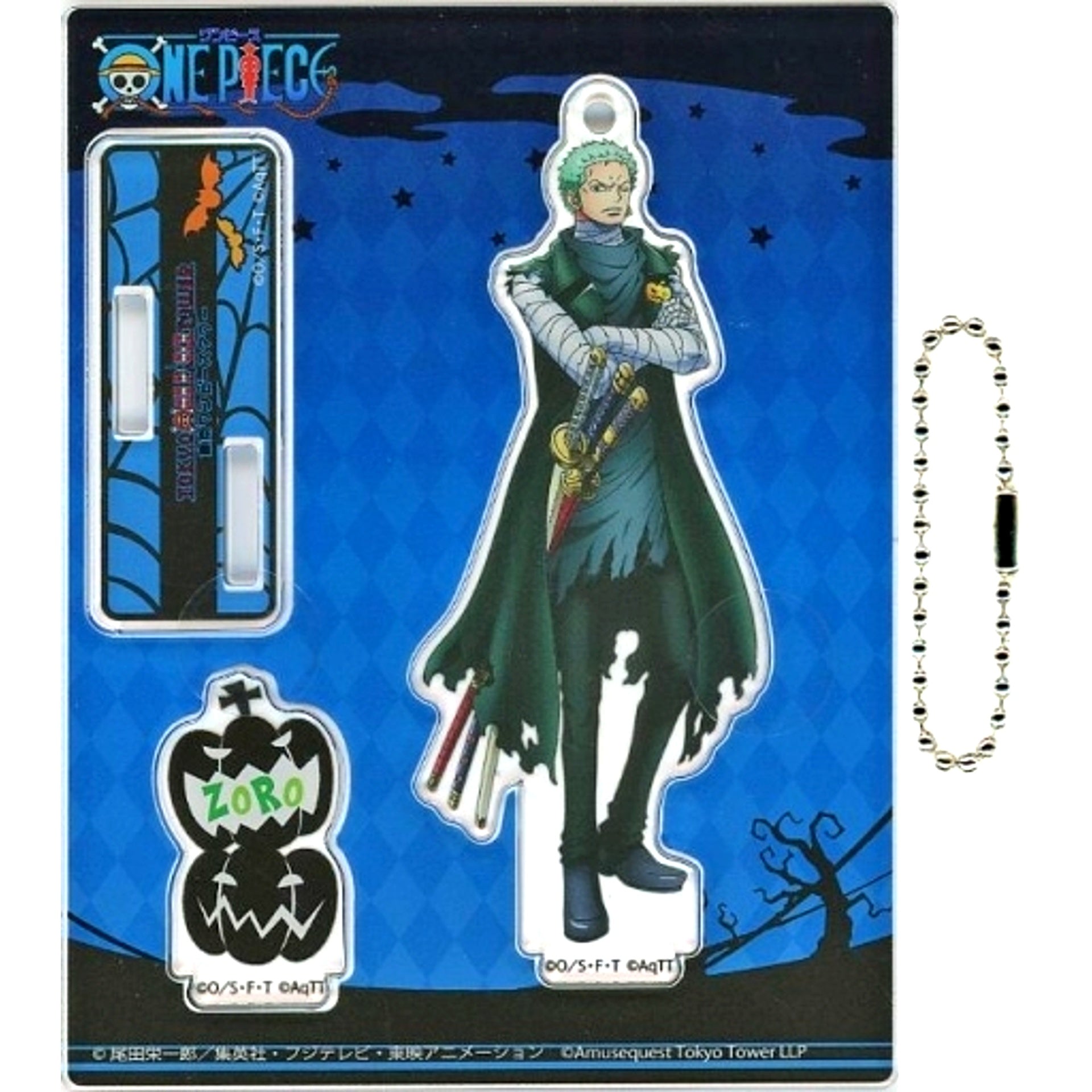 Roronoa Zoro One Piece Halloween 2019 Acrylic Stand Charm Tokyo One Piece Tower Limited [USED]