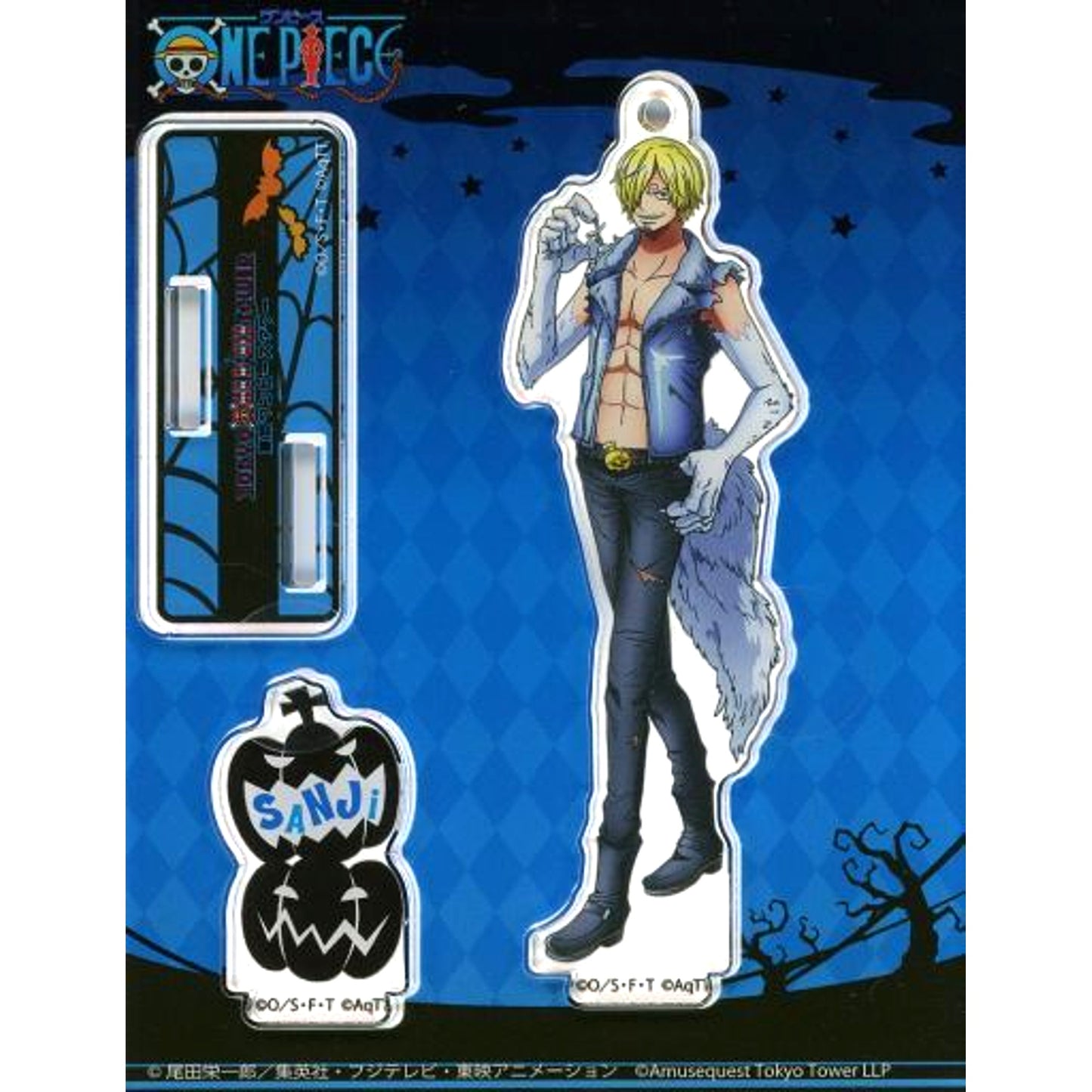 Sanji One Piece Halloween 2019 Acrylic Stand Charm Tokyo One Piece Tower Limited [USED]
