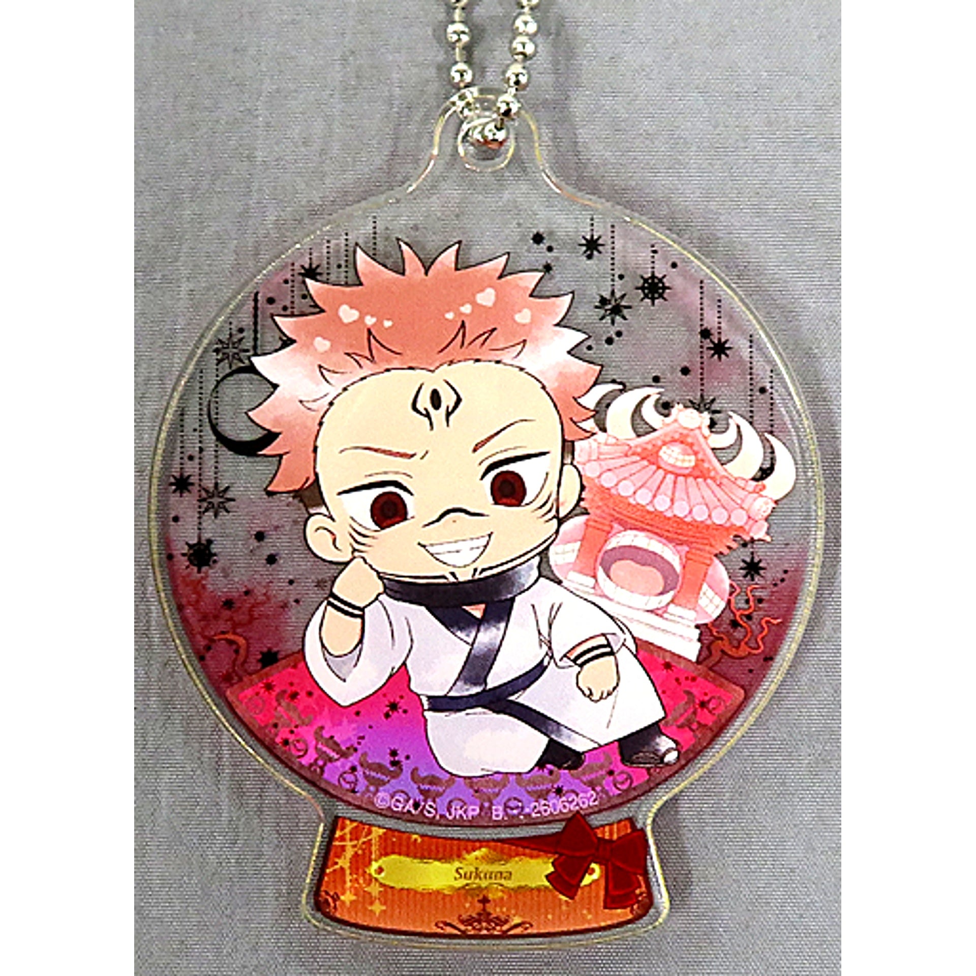 Ryomen Sukuna Jujutsu Kaisen Punitop Terrarium Style Acrylic Keychain [USED]