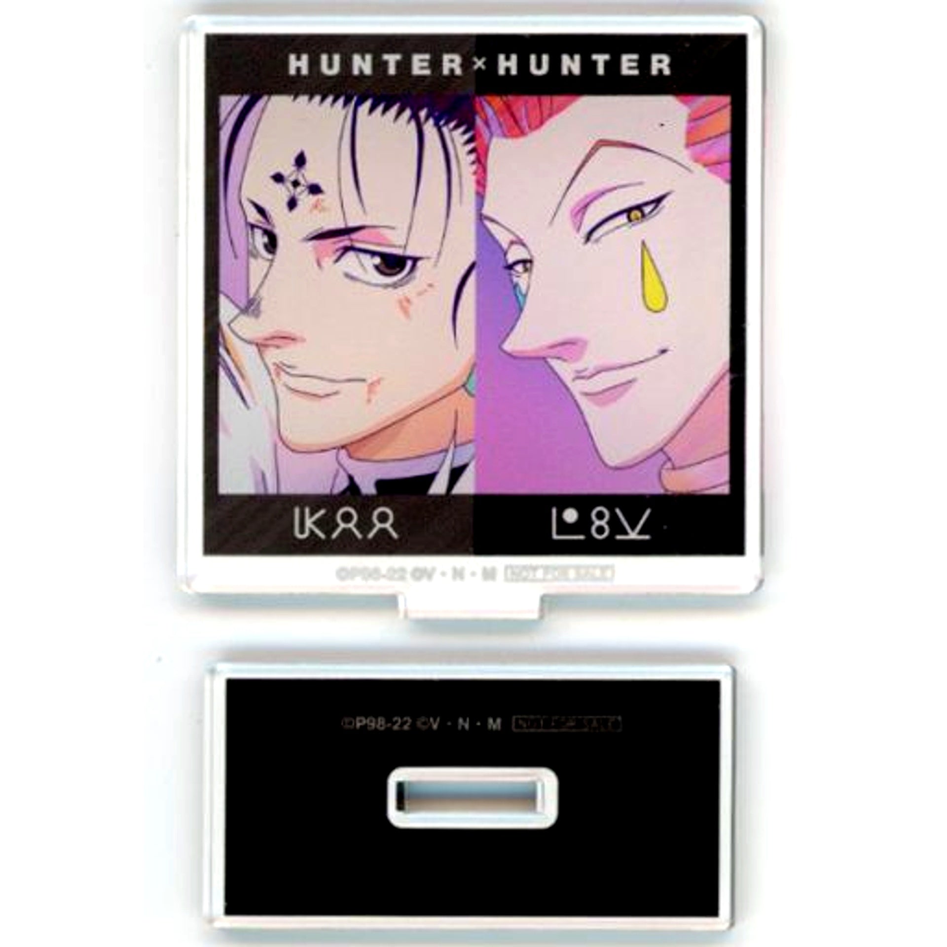 Chrollo & Hisoka Hunter x Hunter Trading Ani-Art clear label Acrylic Stand Ver.B Animate BOX Purchase Bonus [USED]