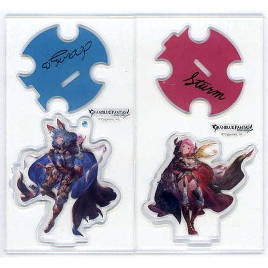 Granblue Fantasy Sturm Drang Linked Pair Acrylic Stand Granblue Fantasy EXTRA Fest 2020 Exclusive Acrylic Stands [USED]