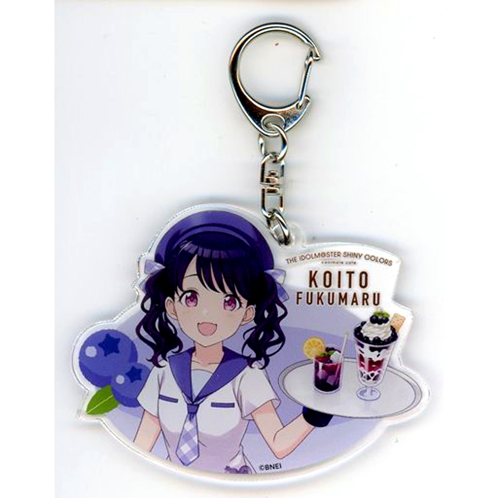 Koito Fukumaru 4th ANNIV FRUIT PARLOR Ver. The Idolmaster Shiny Colors Drawn Acrylic Keychain 4th ANNIV FRUIT PARLOR by animatecafe [USED]