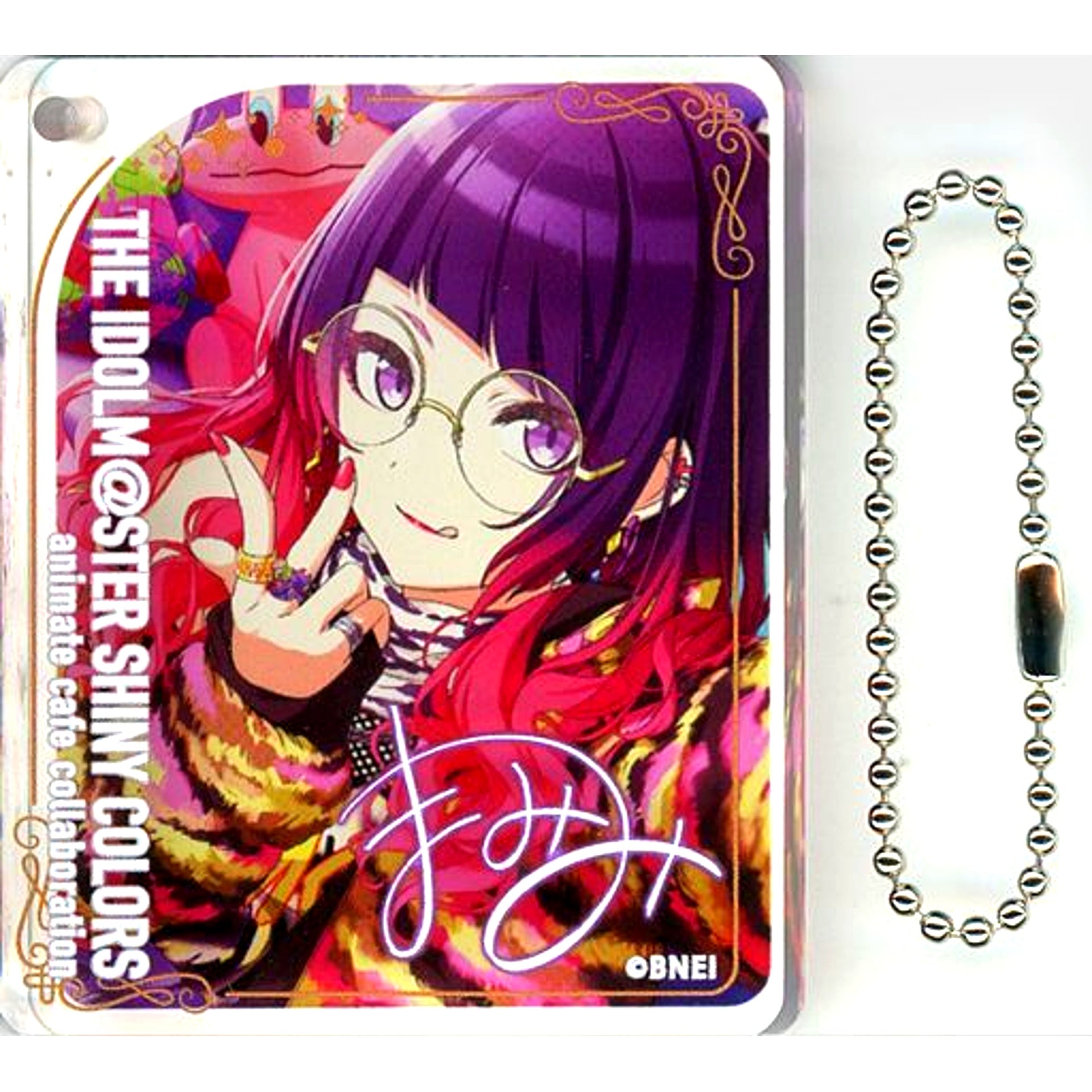 Mamimi Tanaka The Idolmaster Shiny Colors CoLotta Trading Acrylic Plate Keychain Vol.3 Group 2 4th Anniv Fruit Parlor by Animate Cafe [USED]