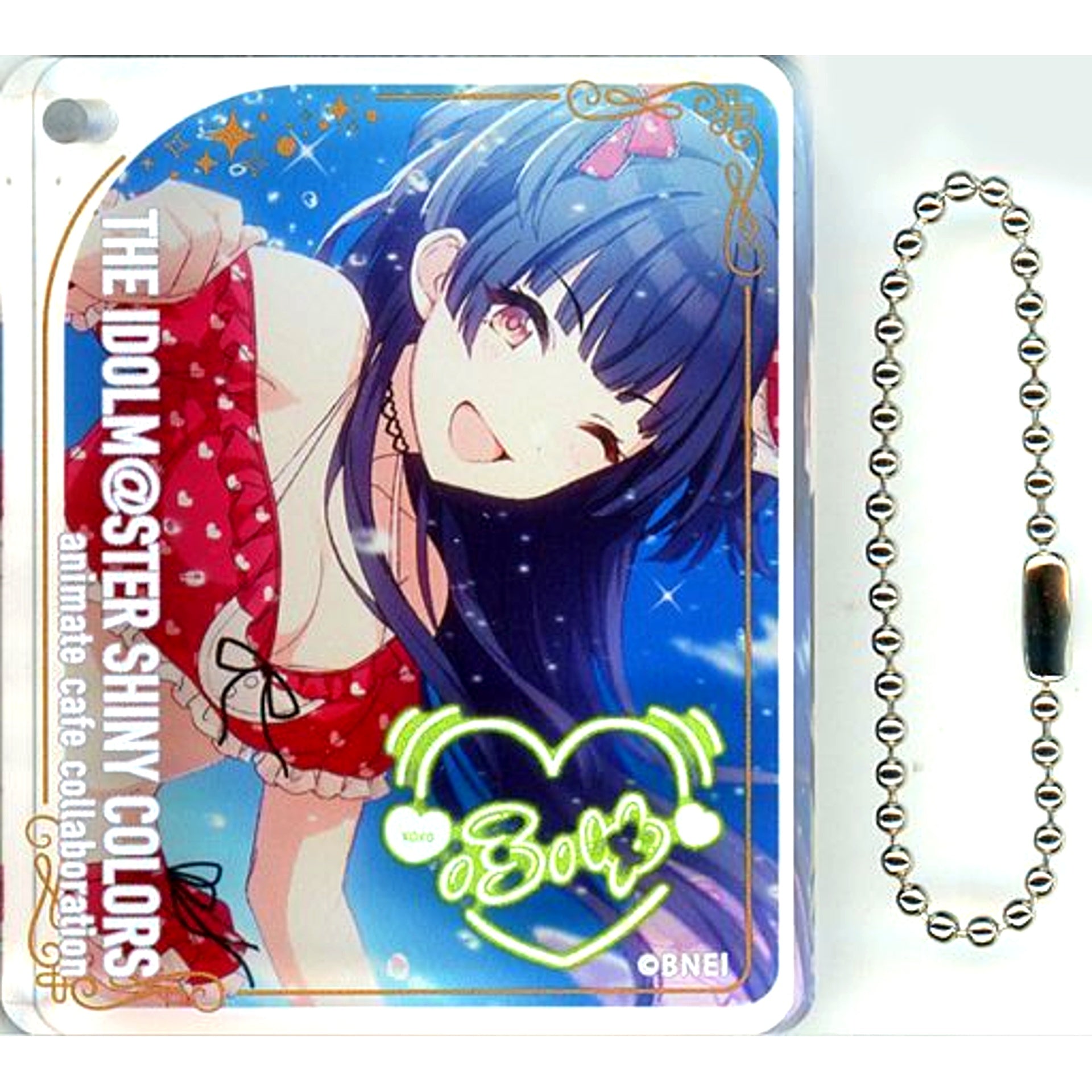 Fuyuko Mayuzumi The Idolmaster Shiny Colors CoLotta Trading Acrylic Plate Keychain Vol.3 Group 2 4th Anniv Fruit Parlor by Animate Cafe [USED]