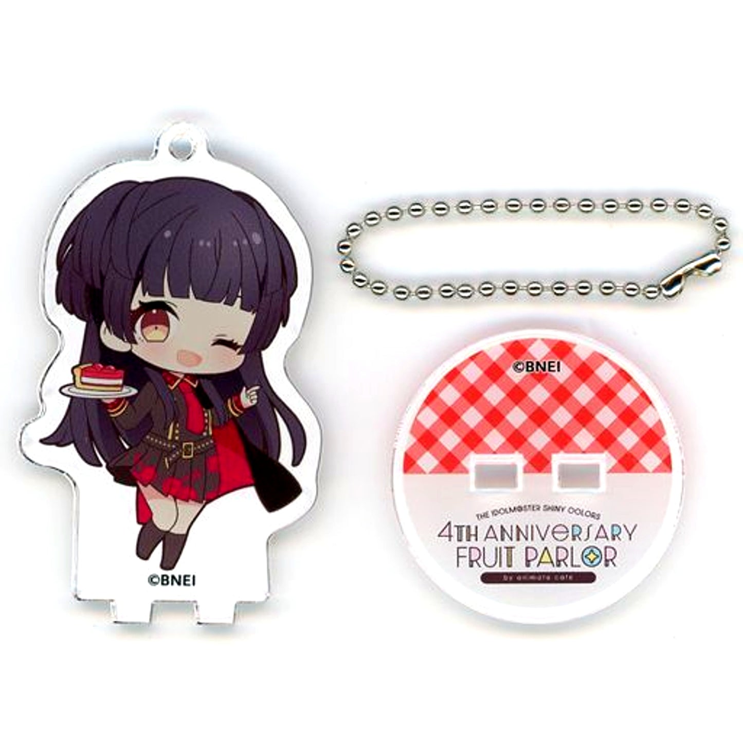 Fuyuko Mayuzumi The Idolmaster Shiny Colors Trading Acrylic Stand Keychain Fruit Parlor Ver. Group 2 4th Anniv Fruit Parlor by Animate Cafe [USED]